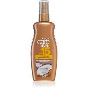 Avon Care Sun + Bronze ochranný suchý olej na opalování SPF 15 150 ml