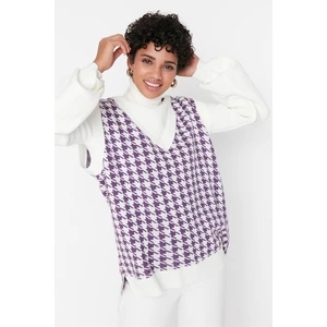Trendyol Sweater - Purple - Fitted