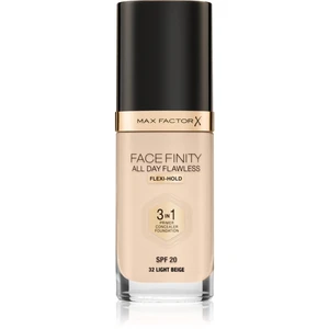 Max Factor Facefinity All Day Flawless dlhotrvajúci make-up SPF 20 odtieň 32 Light Beige 30 ml