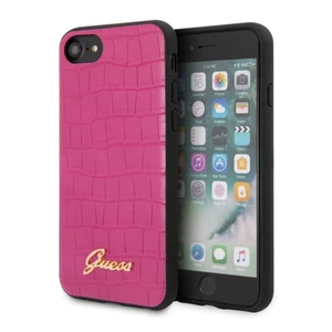Zadní kryt Guess Croco pro Apple iPhone 7/8/SE 2020, růžová