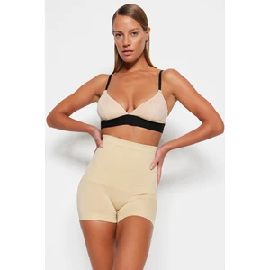 Trendyol Skinny Seamless/Seamless High-Collar Contouring High Waist Corset with Shorts
