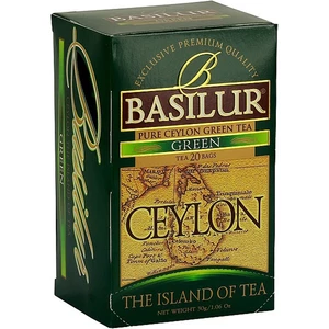 BASILUR Island of Tea Green zelený čaj 20 sáčkov