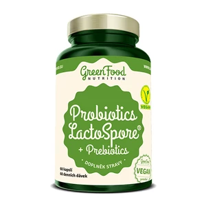 GreenFood Probiotiká Lactospore 60 kapsúl