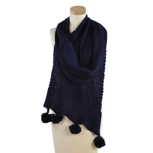 Art Of Polo Woman's Scarf sz1872 Navy Blue