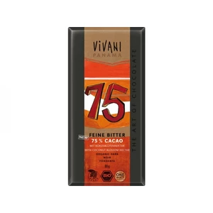 Vivani Bio hořká čokoláda 75% s kokosovým cukrem 80g