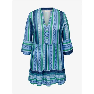 Blue Ladies Striped Dress ONLY CARMAKOMA Marrakesh - Women