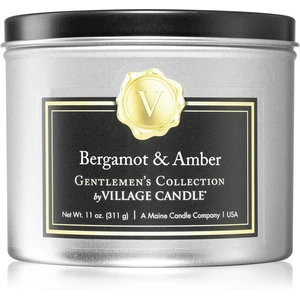 Village Candle Gentlemen's Collection Bergamot & Amber vonná svíčka v plechovce 311 g