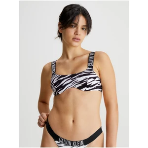 White and Black Women's Patterned Top Swimsuit Calvin Klein Underwe - Women