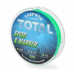 Carp´r´us splétaná šňůra total spod marker braid fluo zelená 0,19 mm 6,8 kg