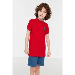 Trendyol Polo T-shirt - Red - Regular fit