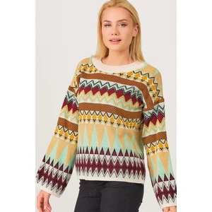 Z3023 DEWBERRY WOMEN'S SWEATER-BEIGE