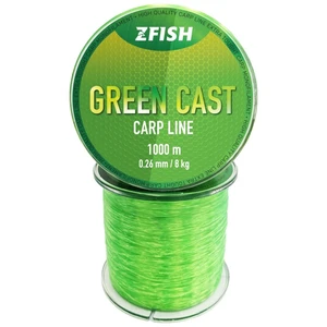 Zfish vlasec green cast carp line - 0,26 mm 1000 m