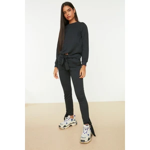 Trendyol Anthracite Basic Jogger Slim Knitted Sweatpants