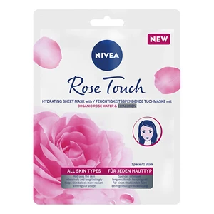 Nivea Hydratačná textilná maska s kyselinou hyalurónovou Rose Touch ( Hydrating Sheet Mask) 1 ks