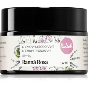 Kvitok Ranná rosa Ranní rosa krémový dezodorant pre citlivú pokožku 30 ml