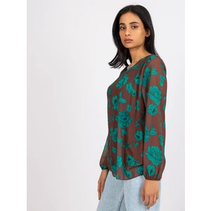 Light brown women's cotton blouse