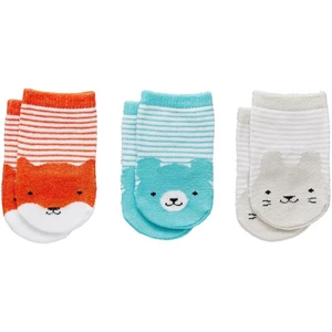 Petit Collage Baby Socks ponožky pre bábätká 0+ 3 ks