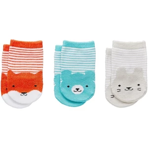 Petit Collage Baby Socks ponožky pro miminka 0+ 3 ks
