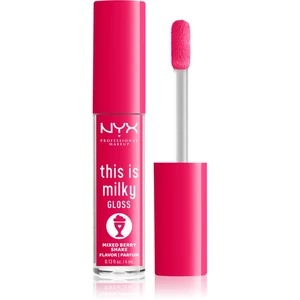 NYX Professional Makeup This is Milky Gloss Milkshakes hydratační lesk na rty s parfemací odstín 09 Berry Shake 4 ml