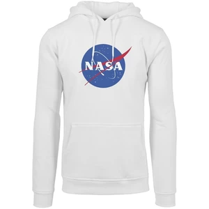 NASA Hoodie Logo Alb M