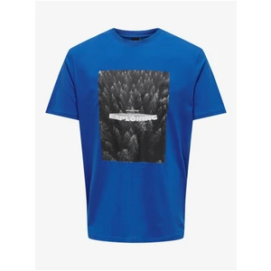 Blue Men's T-Shirt ONLY & SONS Oren - Men