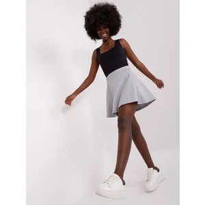 Grey flowing tracksuit skirt