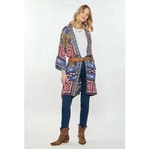 MONNARI Woman's Sweatshirts Patterned Cape In Boho Style