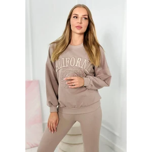 Cotton set California dark beige