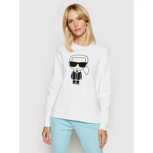 Mikina Karl Lagerfeld Ikonik Karl Sweatshirt - Bílá - S