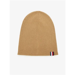 Light Brown Men's Ribbed Woolen Cap Tommy Hilfiger - Men