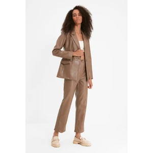 Trendyol Mink Straight Cut Trousers