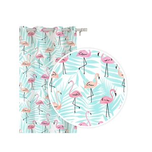 Edoti Curtain in flamingos 140x250 A500