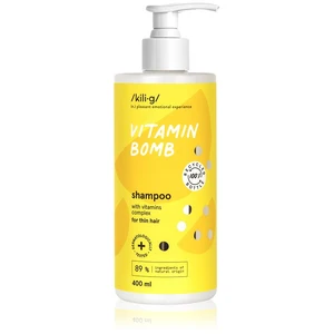 Kilig Posilňujúci šampón pre jemné vlasy Vitamin Bomb ( Hair Strength ening Shampoo) 400 ml