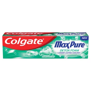Colgate Max Pure zubní pasta pro důkladné vyčištění zubů Effervescent Mint 75 ml