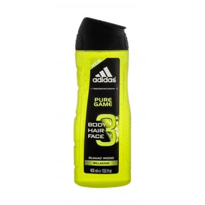 Adidas Pure Game sprchový gél na tvár, telo a vlasy 3v1 400 ml