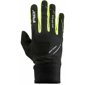 R2 Blizzard Gloves Negru/Galben Neon 2XL Mănuși schi