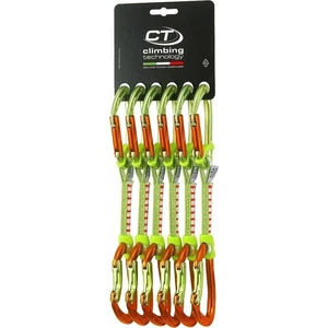 Climbing Technology Nimble Fixbar Set DY Dyneema Remiză rapidă Solid drept / solid îndoit Green/Orange 12.0 Carabiniera alpinism