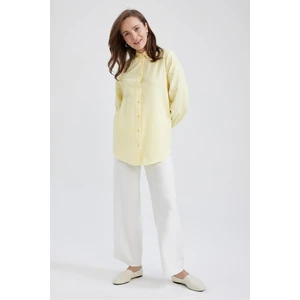 DEFACTO Regular Fit Poplin Long Sleeve Tunic