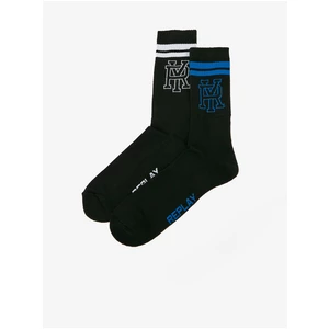 Set of two pairs of socks in black Replay - Men
