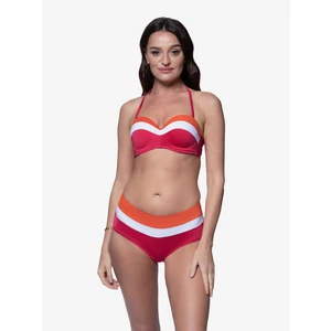 Orange-pink Ladies Striped Swimwear Bottoms DORINA Lawaki - Women