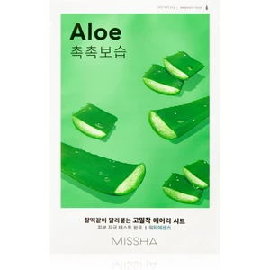 Missha Airy Fit Aloe plátenná maska s hydratačným a upokojujúcim účinkom 19 g