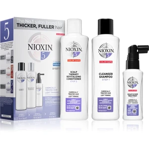 Nioxin System 5 Color Safe Chemically Treated Hair Light Thinning kozmetická sada (pre mierne rednutie normálnych až silných, prírodných aj chemicky o