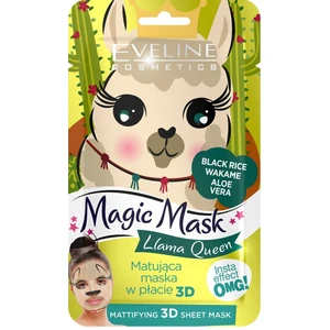 Eveline Cosmetics Magic Mask Lama Queen normalizujúca matujúca maska 3D