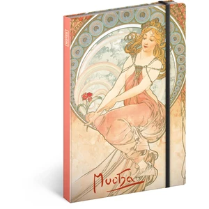 Presco Group Notes A5 Alfons Mucha – Obraz linkovaný, 13 × 21 cm