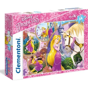 Clementoni Disney Princess Supercolor Puzzle Maxi Na Vlásku 24 dílků