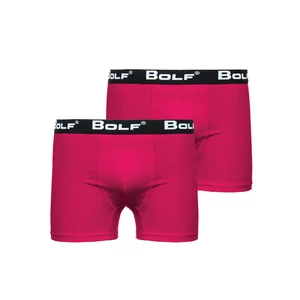 Růžové pánské boxerky Bolf 0953-2P 2 PACK