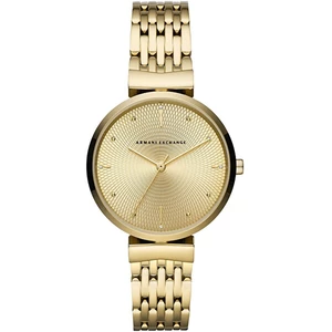 Women's watch with stainless steel strap in gold color Armani Exchange Zoe - Women
