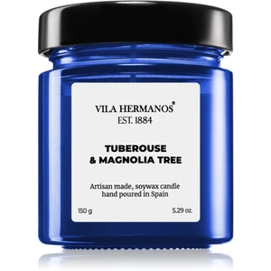 Vila Hermanos Apothecary Cobalt Blue Tuberose & Magnolia Tree vonná svíčka 150 g