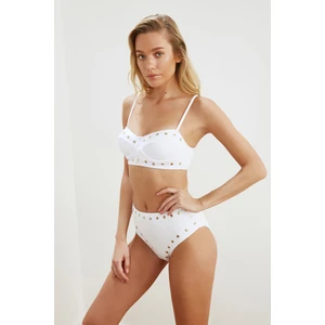 Trendyol Bikini Bottom - White - Plain