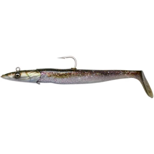 Savage gear gumová nástraha sandeel v2 sinking green silver 2+1 - 18 cm 86 g
